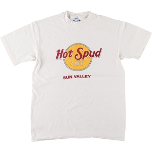 古着 80年代 ヘインズ Hanes HOT SPUD パロディ アドバタイジングTシャツ USA製 メンズM ヴィンテージ /eaa450652