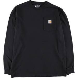 古着 カーハート Carhartt Loose Fit 無地ポケットロングTシャツ ロンT メンズM /eaa440817