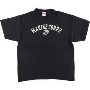 古着 00年代 ソフィ― SOFFE MARINE CORPS アメリカ海兵隊 ミリタリープリントTシャツ メンズXL /eaa432866