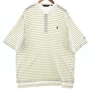 古着 ラルフローレン Ralph Lauren POLO GOLF ポロゴルフ 半袖 ボーダー ポロシャツ メンズXXL /eaa382081