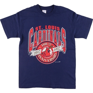 古着 90年代 ARTEX MLB ST.LOUIS CARDINALS セントルイスカ―ジナルス スポーツプリントTシャツ USA製 メンズM ヴィンテージ /eaa451208