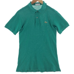 古着 80年代 ラコステ LACOSTE フレンチラコステ 半袖 ポロシャツ フランス製 3 メンズS ヴィンテージ /eaa381299