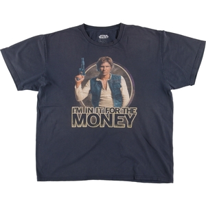 古着 STAR WARS スターウォーズ ハンソロ 映画 ムービーTシャツ メンズXL /eaa453929