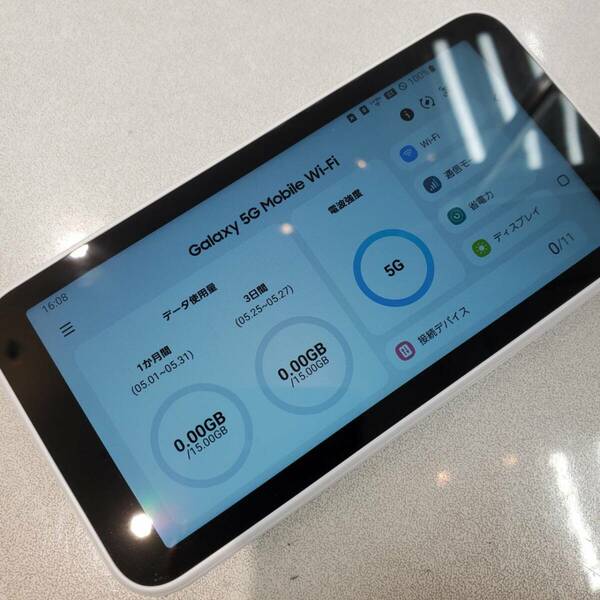 美品！Galaxy 5G Mobile Wi-Fi SCR01 SIMフリー 送料込 即決！！