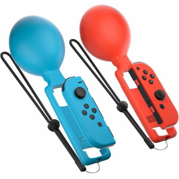 Switch マラカス 専用 赤 青 コントローラー Nintendo パーティー リズム ゲーム 2個セット ストラップ付 