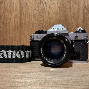 動作確認済み Canon AE-1 Program New FD 50mm F1.4 フィルムカメラ オールド レンズ 一眼レフカメラ シャッターOK 露出系OK 鳴き無し