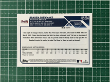 ★TOPPS MLB 2023 UPDATE #US206 BRADEN SHEWMAKE［ATLANTA BRAVES］ベースカード「BASE」ルーキー「RC」★_画像2