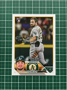 ★TOPPS MLB 2023 UPDATE #US181 SHEA LANGELIERS［OAKLAND ATHLETICS］ベースカード「RD」ルーキー「RC」★