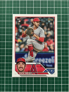 ★TOPPS MLB 2023 UPDATE #US196 ZACK WEISS［LOS ANGELES ANGELS］ベースカード「BASE」ルーキー「RC」★