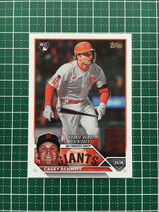 ★TOPPS MLB 2023 UPDATE #US198 CASEY SCHMITT［SAN FRANCISCO GIANTS］ベースカード「RD」ルーキー「RC」★