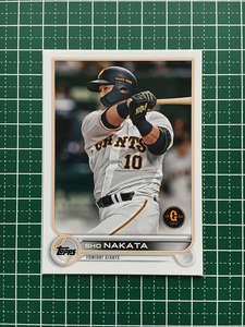 ★TOPPS NPB 2022 #161 中田翔［読売ジャイアンツ／巨人］ベースカード「BASE」★