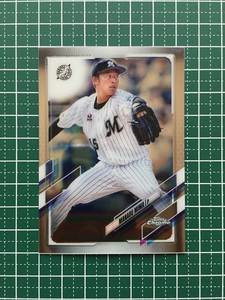 ★TOPPS CHROME 2021 NPB プロ野球 #193 美馬学［千葉ロッテマリーンズ］ベースカード「BASE」★