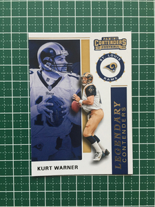 ★PANINI 2019 NFL CONTENDERS FOOTBALL #LC-KW KURT WARNER［ST. LOUIS RAMS］インサートカード LEGENDARY 19★