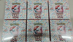 ポケモンカードゲーム 151 新品未開封 シュリンク付 6BOX