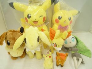 【同梱可】中古品 アニメ ポケットモンスター他 ピカチュウ イーブイぬいぐるみ 等 グッズセット