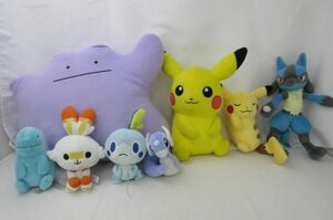 【同梱可】中古品 ホビー ポケットモンスター ぬいぐるみ ポケセン限定多数 ピカチュウ ルカリオ他グッズセット