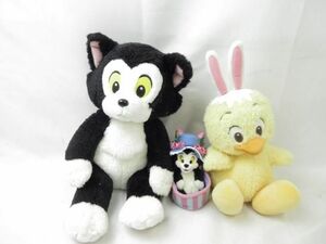 【同梱可】中古品 ディズニー フィガロ イースターうさピヨ ぬいぐるみ ぬいぐるみバッジ 3点 グッズセット