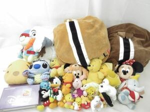 【まとめ売り 中古品】 ディズニー ミッキー ミニー ドナルド デイジー 他 ぬいぐるみバッジ ツムツム 等 グッズセッ