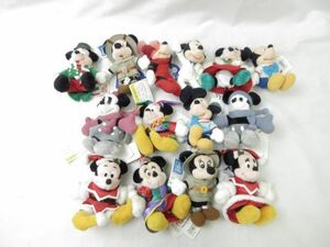 [ including in a package possible ] secondhand goods Disney Mickey minnie only Christmas soft toy badge key holder goods set 