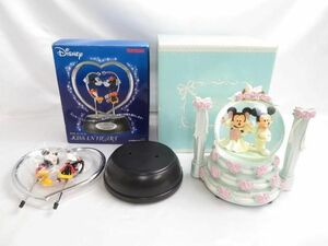 【同梱可】中古品 ディズニー ミッキー ミニー WEDDING DREAMS スノードーム オルゴール 等 グッズセット