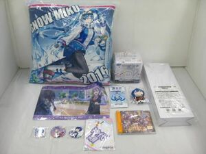 【同梱可】中古品 ホビー プロジェクトセカイフィーチャリング 初音ミク KAITO 他 クッション CD ファイル 等 グッズ