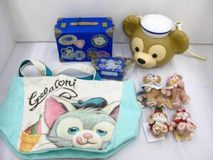 【同梱可】中古品 ディズニー ジェラトーニ ダッフィー 他 ポップコーンバケット トートバッグ ぬいぐるみバッジ ぬ