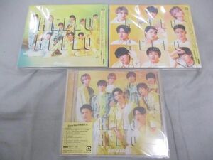 【未開封 同梱可】 Snow Man CD DVD HELLO HELLO 初回盤A B 通常盤 3点 グッズセット