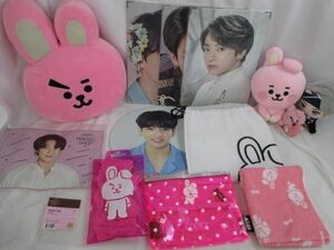 [ including in a package possible ] secondhand goods .. bulletproof boy .BTS John g rule JK premium photo "uchiwa" fan soft toy etc. goods set 