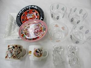 [ set sale ] operation not yet . Disney Mickey The Cars mystery. country. Alice other . plate mug glass ornament etc. goods 