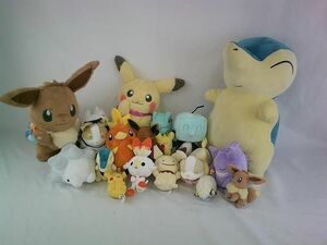 【まとめ売り 中古品】 ホビー ぬいぐるみ ポケモン ヒノアラシ イーブイ ピカチュウ ワンパチ ユキハミ ワニノコ ゲ