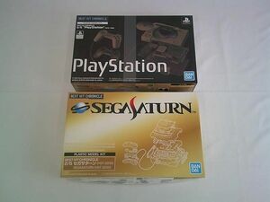 [ including in a package possible ] beautiful goods plastic model BEST HIT CHRONICLE 2/5 PlayStation SCPH-1000 Sega Saturn HST-3200 goods set 