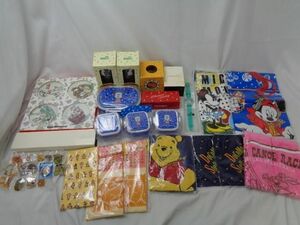 【同梱可】中古品 ディズニー ミッキー ティンカーベル 他 お弁当箱 グラス 腕時計 ハンカチ 等 グッズセット