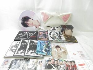 [ including in a package possible ] secondhand goods ..Stray Kidss scratch I.N other CD Social Parth 5-STAR "uchiwa" fan trading card 12 sheets goods set 