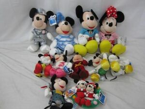 [ продажа комплектом работа не .] Disney Mickey minnie мягкая игрушка super jumbo вязаный свитер др. товары комплект 