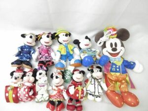 【同梱可】中古品 ディズニー ミッキー ミニー 40周年 クリスマス 他 ぬいぐるみバッジ ポシェット 等 グッズセット