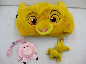[ including in a package possible ] secondhand goods Disney simba ham other fan cap soft toy key holder pouch etc. goods set 