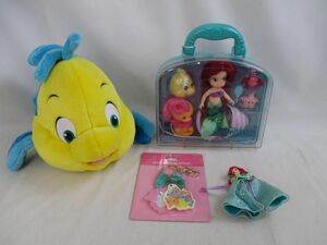 [ включение в покупку возможно ] б/у товар Disney Little Mermaid Ariel franc da- др. мультипликатор кукла брелок для ключа ....