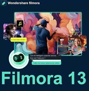 Wondershare Filmora 13 + effect pack Windows download permanent version Japanese next generation beginner oriented animation editing 