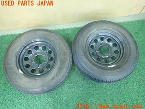 3UPJ=99210903]スズキ ジムニー シエラ JC(JB74W)純正 15インチ スチールホイール 15x5.5J +5 5H 139 195/80R15 2本セット 中古