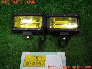 3UPJ=93700590]ジープ ラングラー Unlimited Sport(JK36L 3代目)後期 社外 ワークライト LED イエロー 補助ランプ フォグランプ 中古