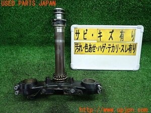 3UPJ=83910702]カワサキ・ニンジャ 400R(ER400B) 純正 ステアリングステム アンダーブラケット ベアリング付 中古