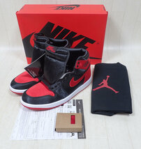 新品 27.0cm NIKE WMNS AIR JORDAN 1 RETRO HI OG SATIN BRED AJ1 ナイキ エアジョーダン1 サテンブレッド FD4810-061_画像1