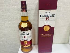 【SYC-4435】【1円〜】THE GLENLIVET ザ・グレンリベット 15年 シングルモルト フレンチオークリザーブ お酒 ウィスキー 750ml 40% 未開栓