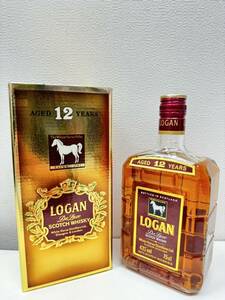 【EB-5750】1円～ 未開栓 LOGAN De Luxe ローガン デラックス AGED 12 YEARS 12年 750ml 43% 箱付 スコッチ ウィスキー 古酒 ヴィンテージ