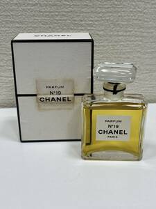 【SYC-4171】1円スタート CHANEL シャネル No19 14ml PARFUM 残量約9割 香水 フレグランス 状態写真参照 長期保管品