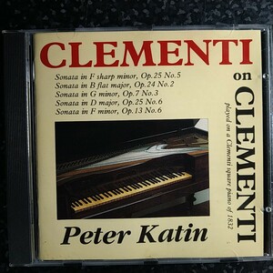 e（初期 U.K.盤）ケイティン　クレメンティ　ピアノ・ソナタ集　Peter Katin Clementi Piano Sonatas