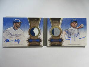 2012 Topps Five Star Baseball Dual Autograph Patch Book Card Matt Kemp/Clayton Kershaw/10 ドジャース サイン パッチ カーショー 大谷