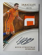 2017 Panini Immaculate Collection Patch Autograph Kevin Strootman/25 ケヴィン・ストロートマン サイン パッチ ジェノアCFC MF ローマ_画像1