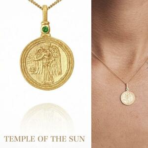 海外限定★TEMPLE OF THE SUN コインネックレス 川口春奈様ご着用 サイレント silent テンプルオブザサン Serafina ゴールド ネックレス