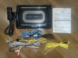 KENWOOD/ Kenwood Tune up subwoofer KSC-SW11 remote control * wiring * owner manual attaching .